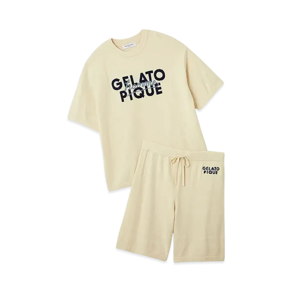 GELATO PIQUE Homme Smoothie Little Logo Setup "Cream"