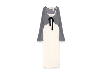 ANDMARY Women's Aria Flower Set Long Dress "Gray"