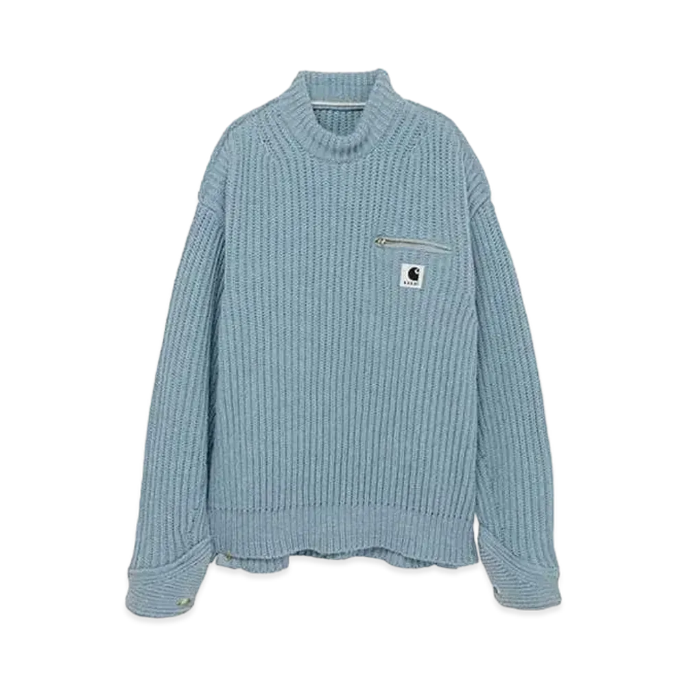 Carhartt WIP x sacai Knit Pullover Detroit "Light Blue"