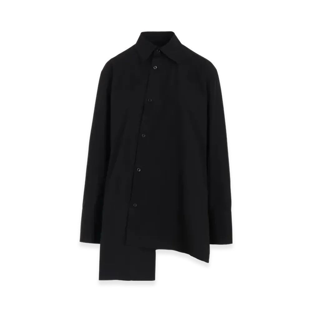 Yohji Yamamoto Broad R-Asymmetry Blouse "Black"