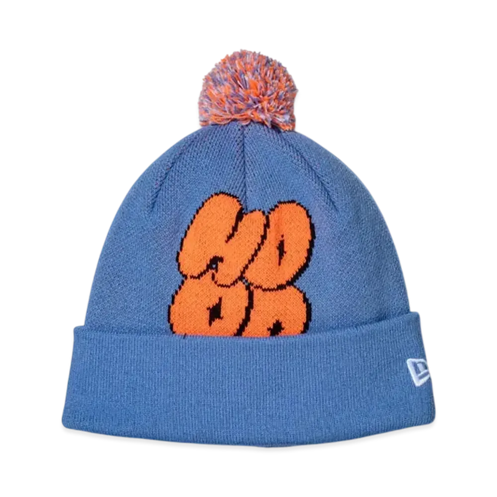 NEW ERA x hood Mori Haruna Pom Pom Knit "Blue"