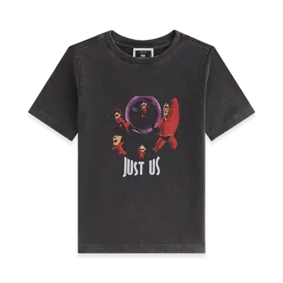 Kith x Disney Pixar Kids The Incredibles Just Us Vintage Tee "Black"
