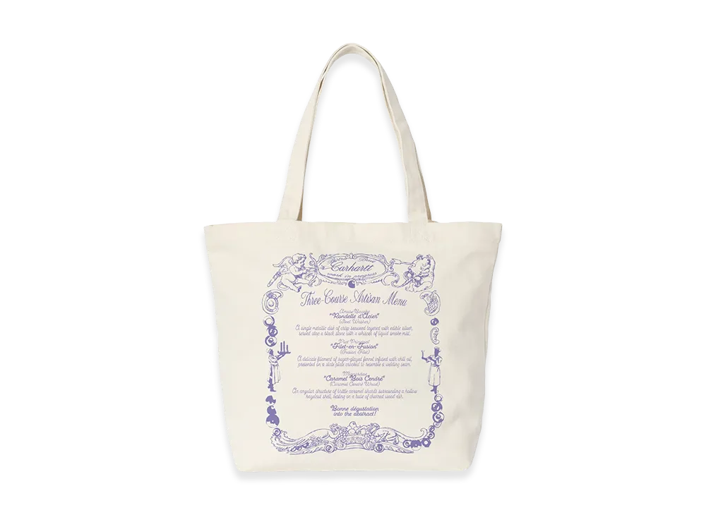 Carhartt WIP Canvas Graphic Tote "Chez Wip Wax"