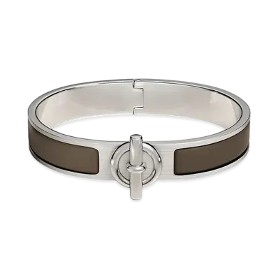 Hermes Clic Glenan Bracelet "Etain Mat/Palladium"