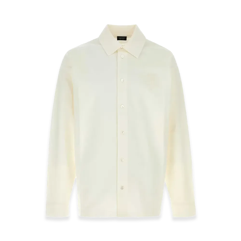 GUCCI Stretch Piquet Shirt "White"