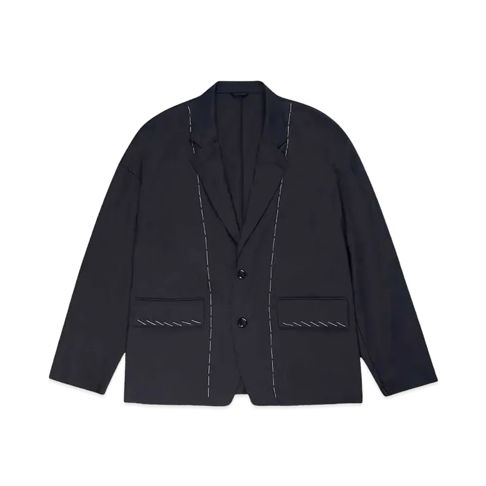 DISCOVERED TACKING DESIGN JACKET "NAVY"