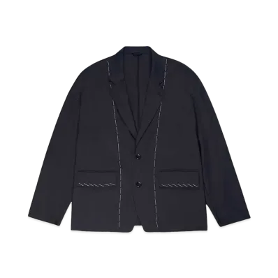 DISCOVERED TACKING DESIGN JACKET "NAVY"