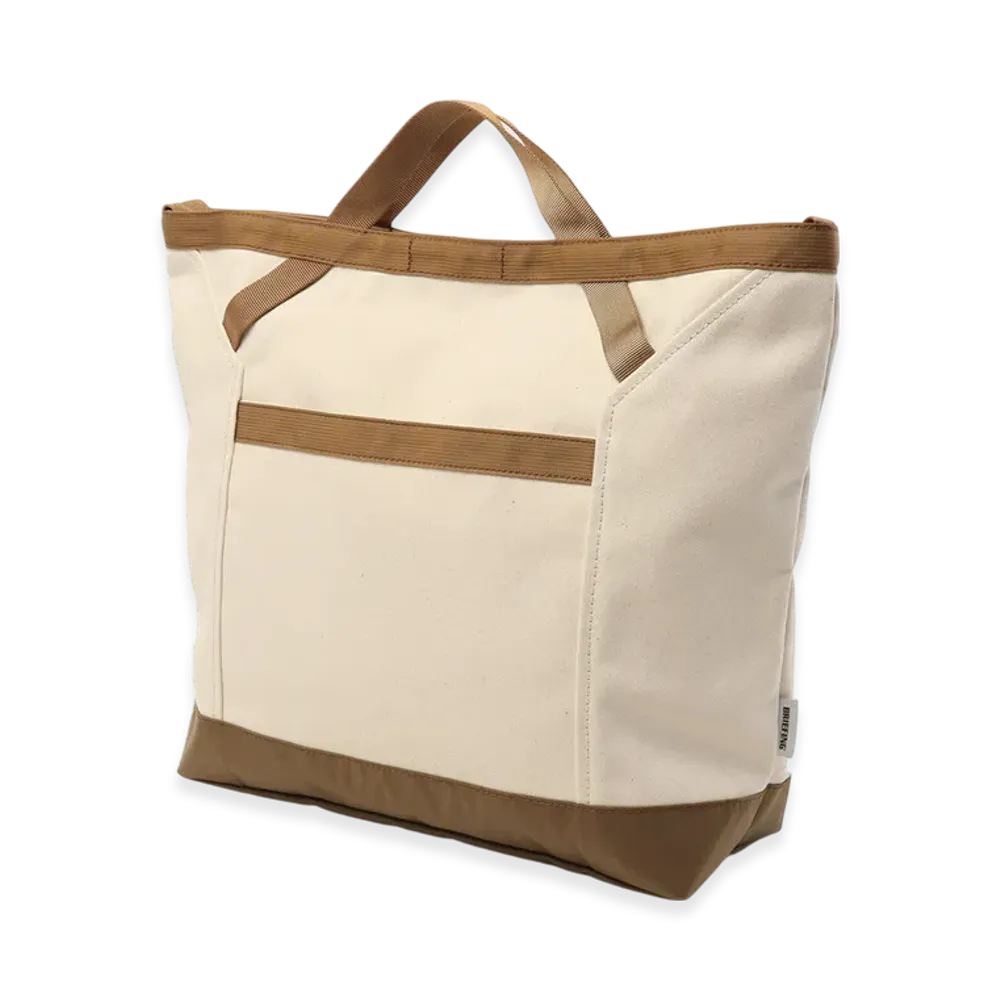 BRIEFING 2Way Canvas Tote "Natural/Coyote"
