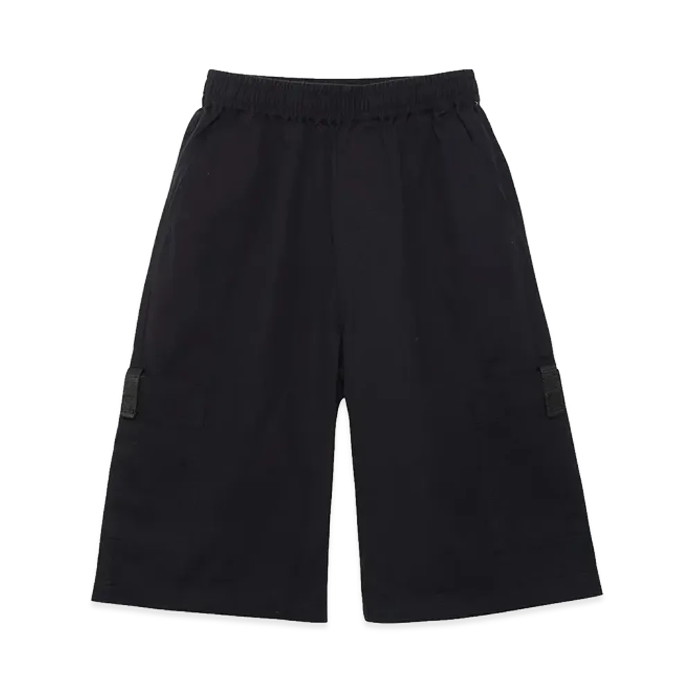 X-Girl Women's Faded Face Label Easy Shorts "Black"