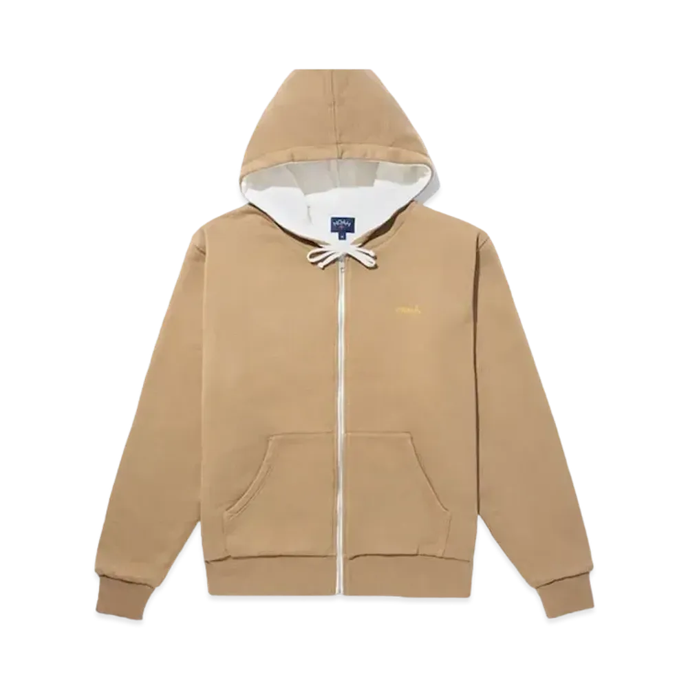 Noah Thermal Lined Zip-Up Hoodie "Dark Tan"