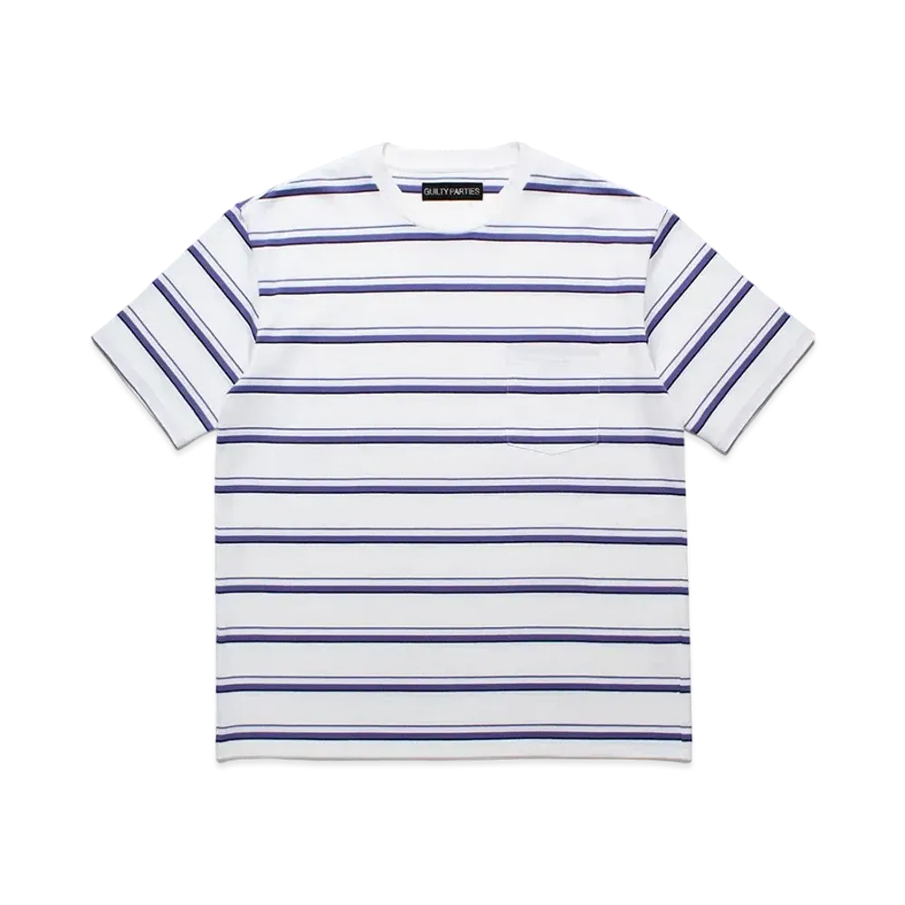 WACKO MARIA Striped T-Shirt "Off White"