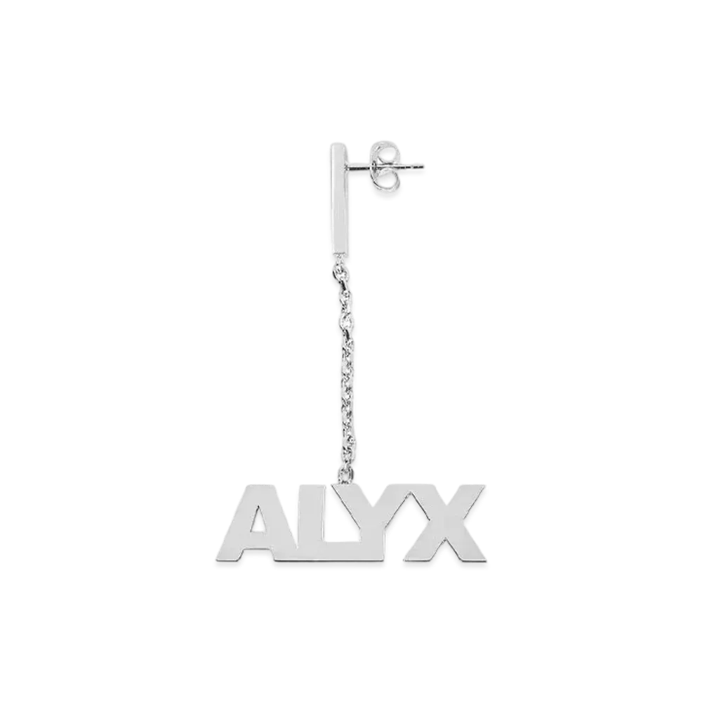 1017 ALYX 9SM Logo Pendant Earring "Silver"