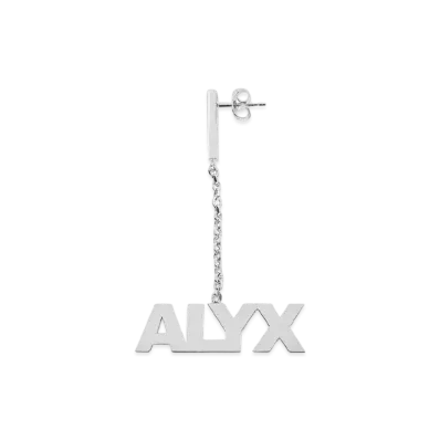 1017 ALYX 9SM Logo Pendant Earring "Silver"
