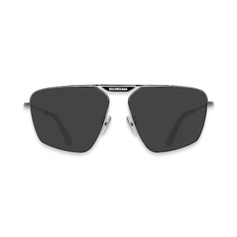BALENCIAGA Tag 2.0 Navigator Sunglasses "Black"