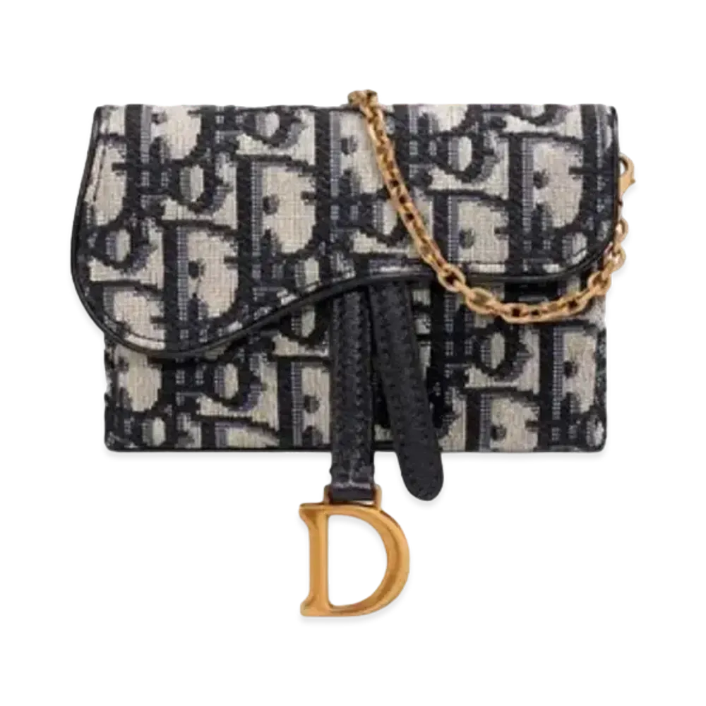 Dior Saddle Nano Pouch "Blue"