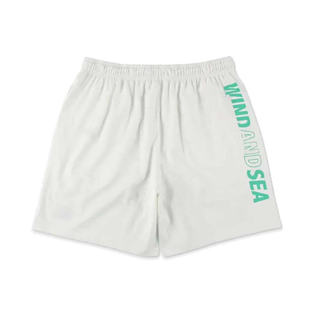 WIND AND SEA Tech Shorts "Off White/Mint"