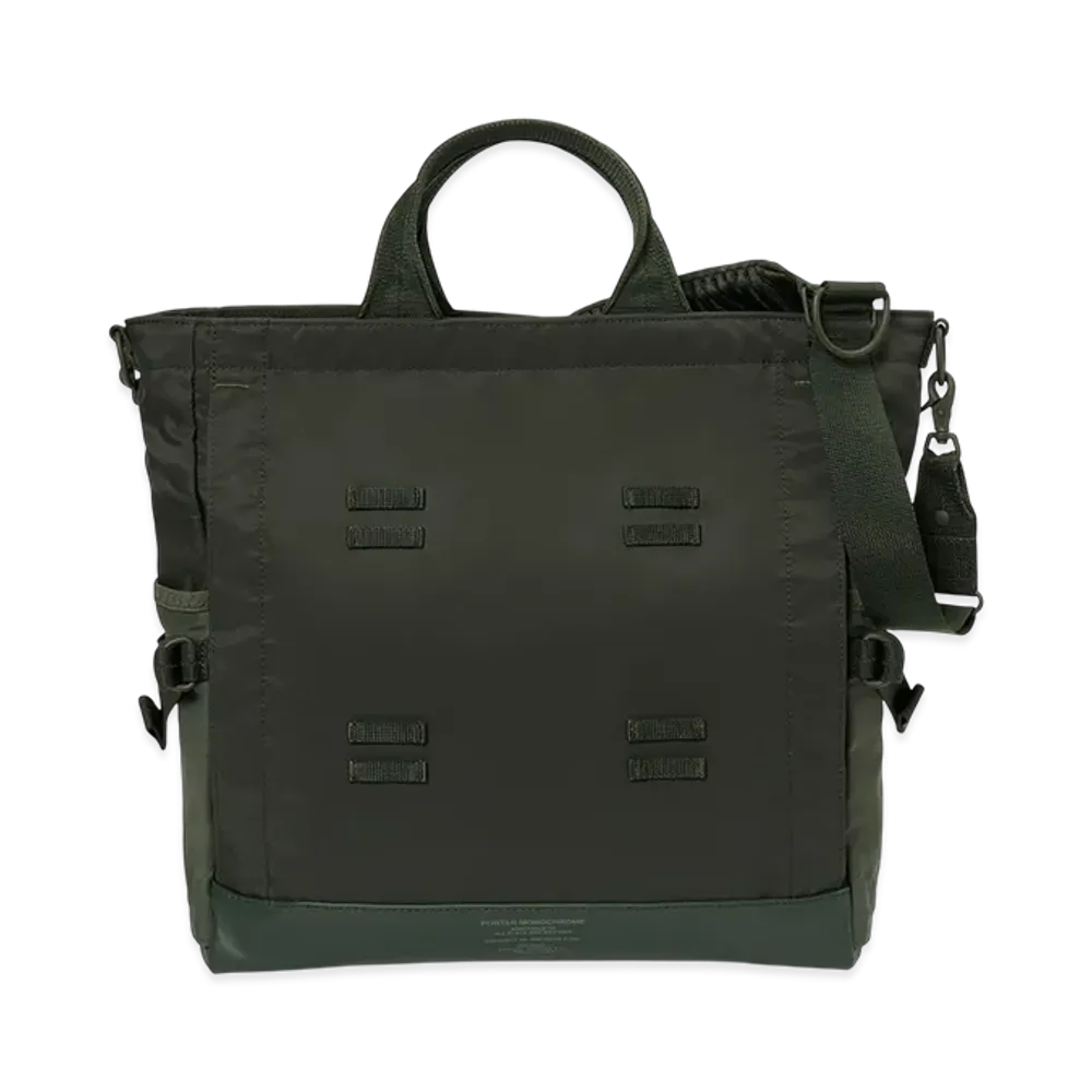 PORTER Monochrome 2Way Tote Bag "Forest Green"