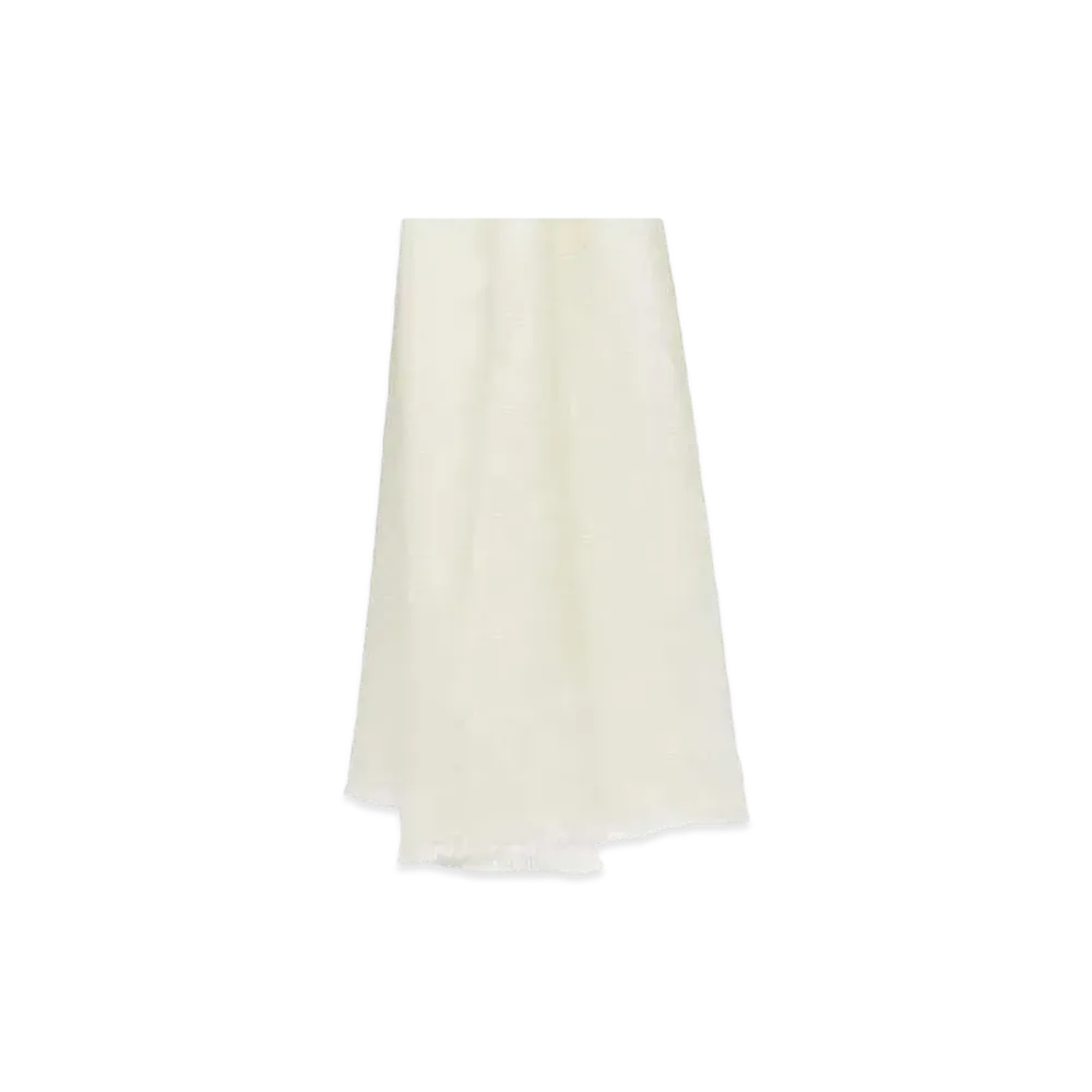 Max Mara Sfumato Cashmere Gradient Scarf "Ivory"