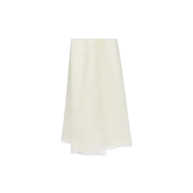 Max Mara Sfumato Cashmere Gradient Scarf "Ivory"