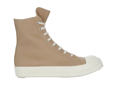Rick Owens Women's DRKSHDW SS26 Sneaks 13oz Overdyed Denim "Flesh/Milk"