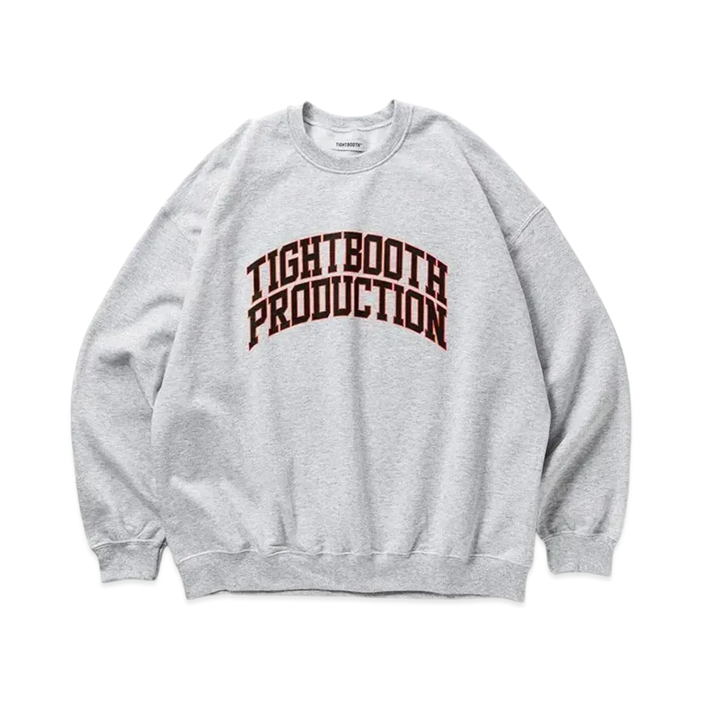 TIGHTBOOTH College Crew Sweat Shirt "Ash"