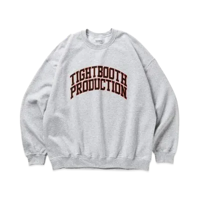 TIGHTBOOTH College Crew Sweat Shirt "Ash"