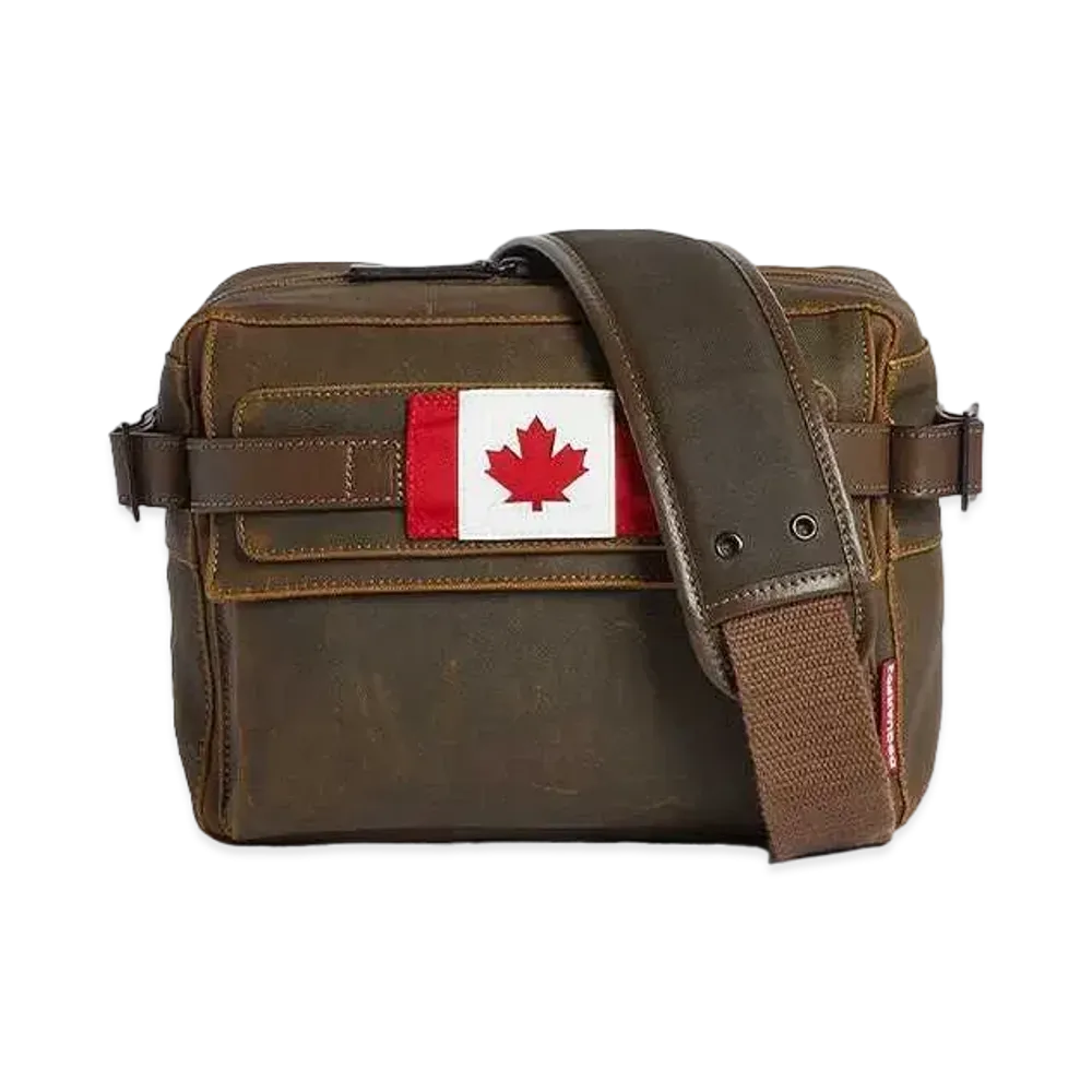 Dsquared2 Canadian Flag Crossbody "Dark Green"