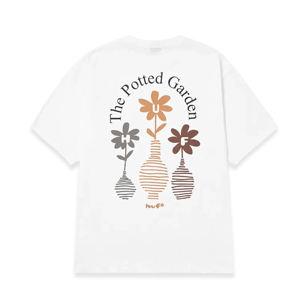 HUF The Potted Garden Tee "White"