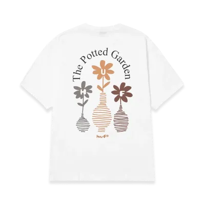 HUF The Potted Garden Tee "White"