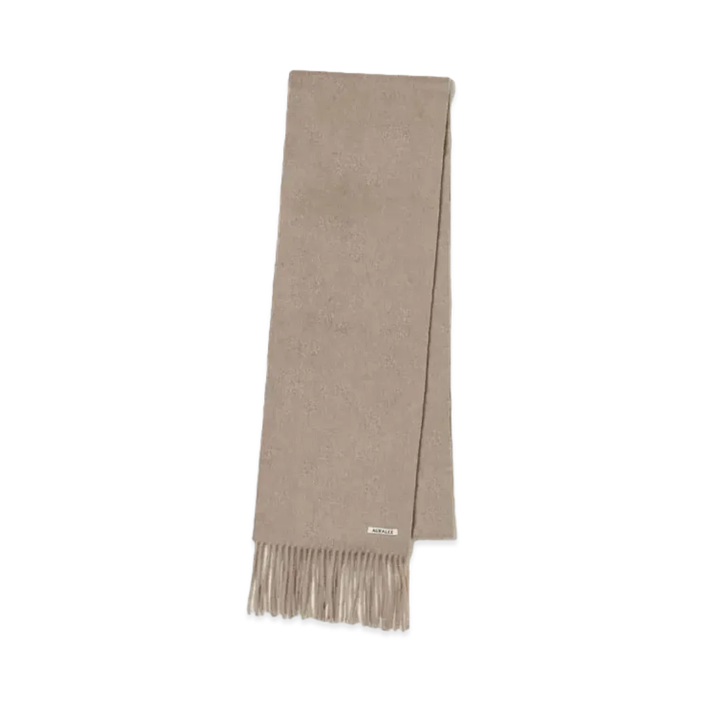AURALEE Baby Cashmere Long Stole "Natural Brown"