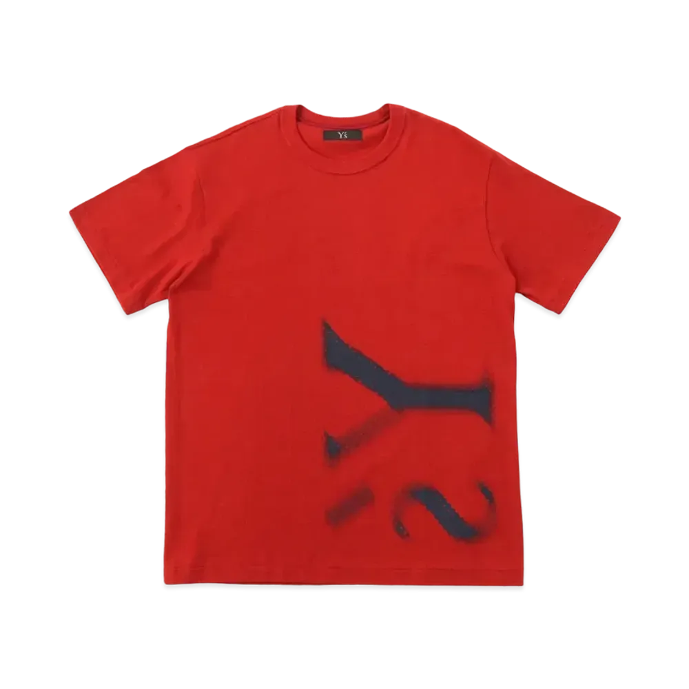 Yohji Yamamoto Y's -ONLINE EXCLUSIVE- Y's LOGO T-SHIRT "Wine Red"