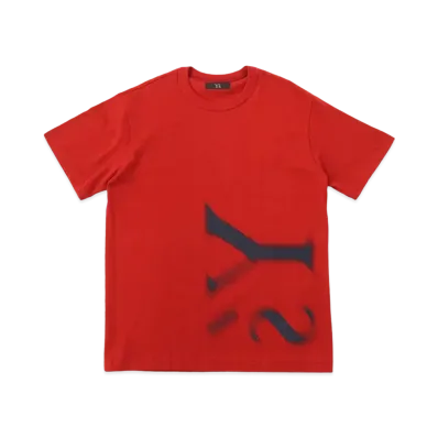 Yohji Yamamoto Y's -ONLINE EXCLUSIVE- Y's LOGO T-SHIRT "Wine Red"