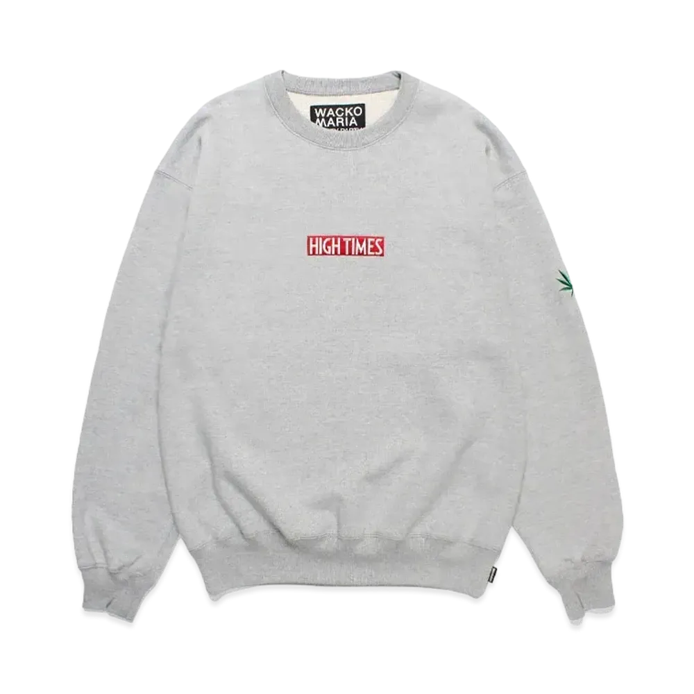 WACKO MARIA x High Times / Heavy Weight Crew Neck Sweat Shirt "Gray"