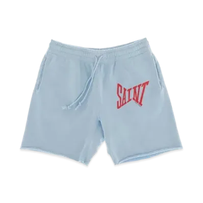 SAINT Mxxxxxx 22SS SWEAT SHORTS LOGO "Sax Blue"