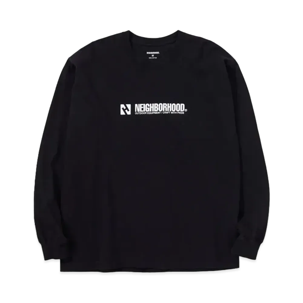 NEIGHBORHOOD NH Tee-12 LS . CO "Black"