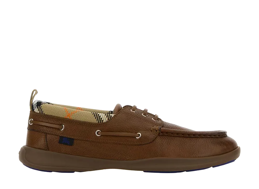Burberry Leather Raft Loafers "Brown"