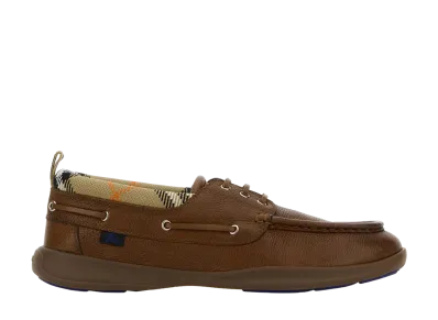 Burberry Leather Raft Loafers "Brown"