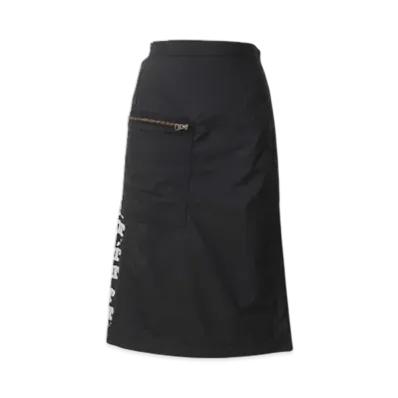 HYSTERIC GLAMOUR Typewriter Logo Wrap Skirt "Black"