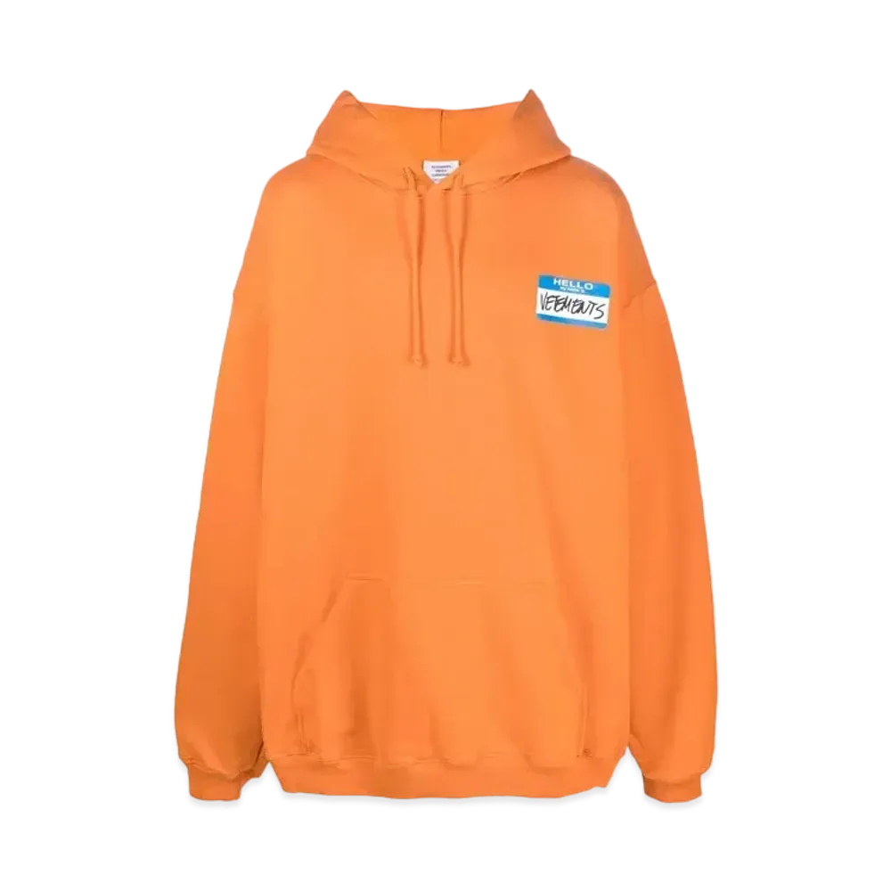 VETEMENTS My Name Is Print ed Parker "Orange"