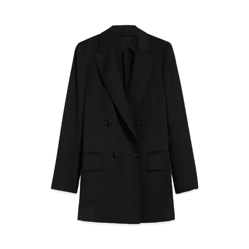Max Mara Revico Wool Mohair Oversized Jacket "Black"