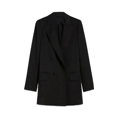 Max Mara Revico Wool Mohair Oversized Jacket "Black"