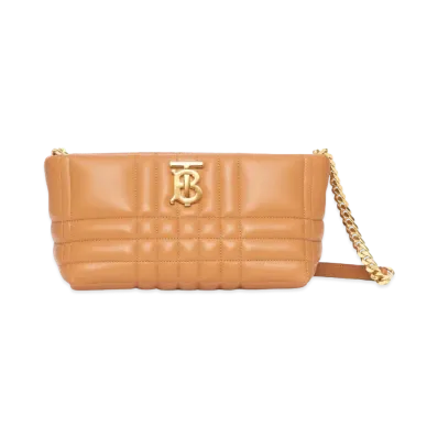 Burberry Small Quilted Lambskin Soft Lola Bag "Maple Brown"