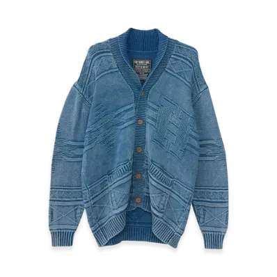HYSTERIC GLAMOUR Original Blues Hysteric Woman Cardigan "Dark Indigo Blue"