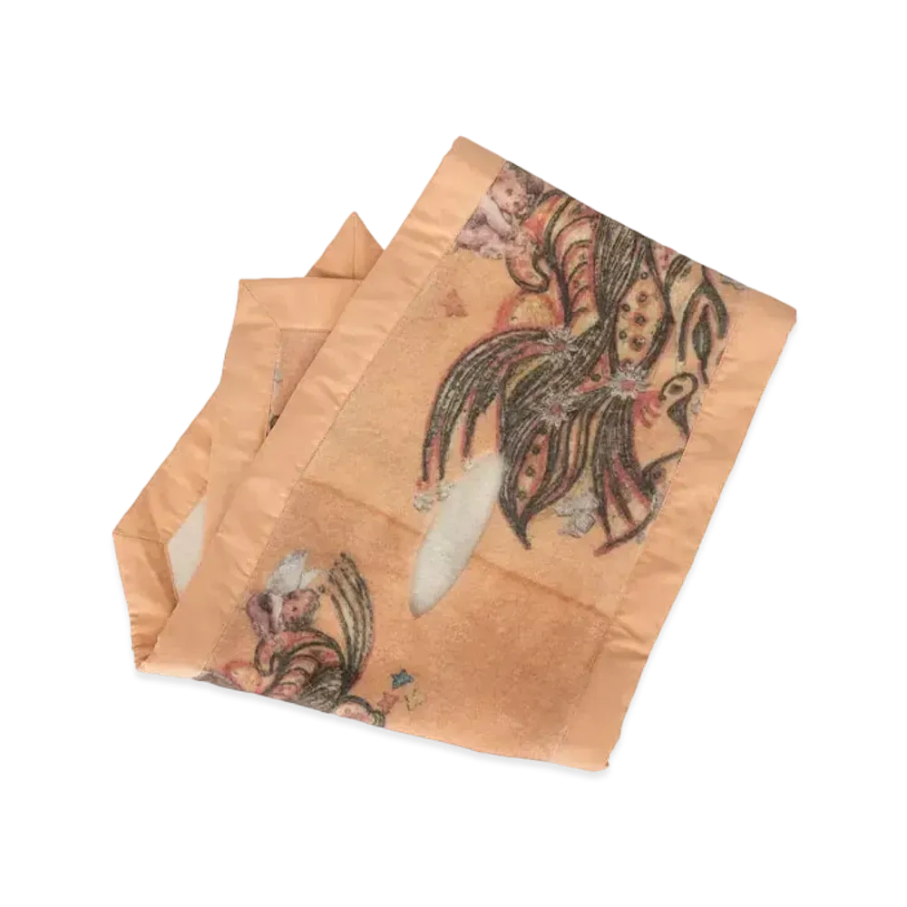 KIKO KOSTADINOV Angelos Knit Scarf "Coral / Shell Beige"