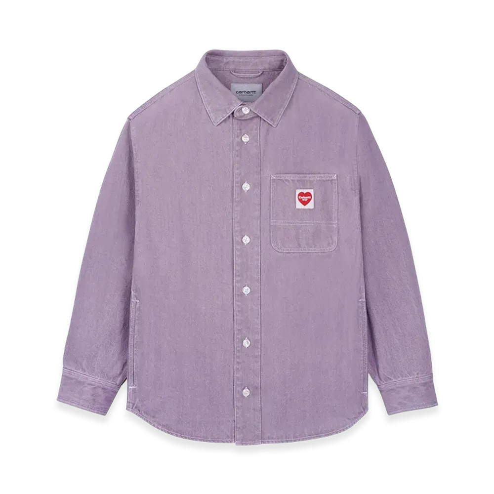 Carhartt WIP L/S Nash Shirt "Sea Fog(Enzyme Bleach Washed)"
