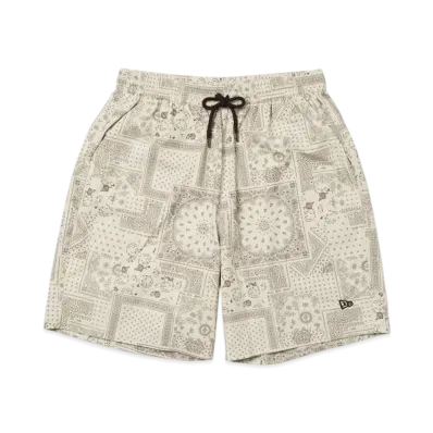 NEW ERA Woven Short Pants Floral Paisley "Stone"