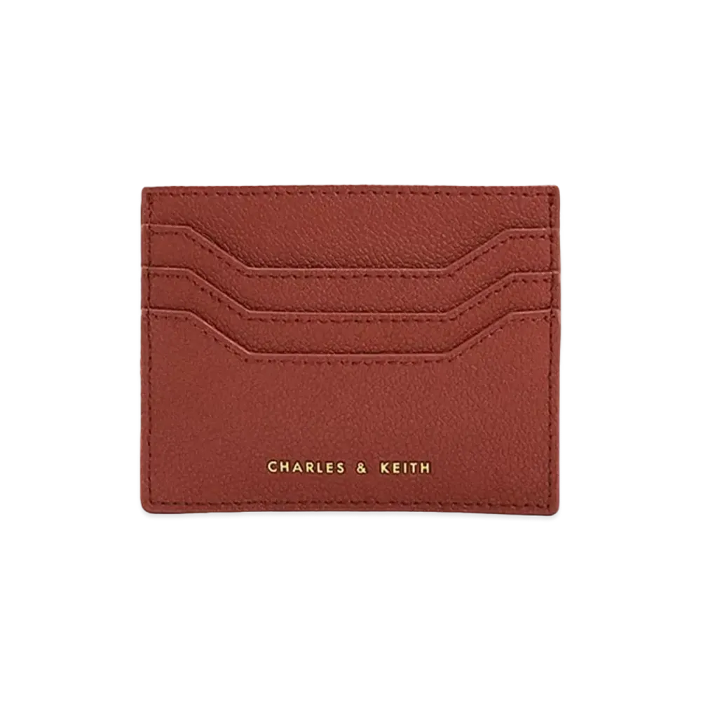 CHARLES & KEITH Multi Slot Card Holder "Mocha"