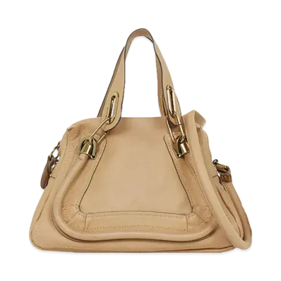 Chloe Paraty Leather 2WAY Bag "Khaki"