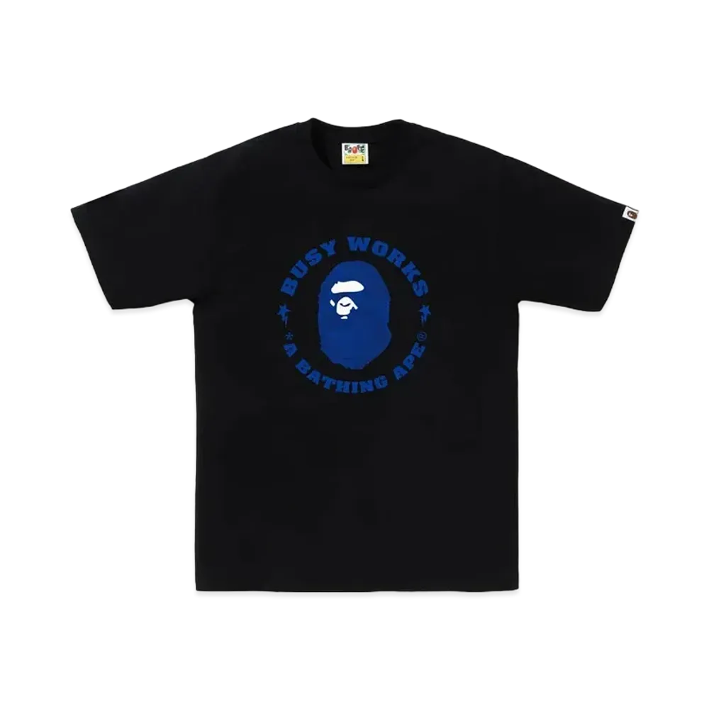 A BATHING APE Ink Camo Busy Works Tee "Black"