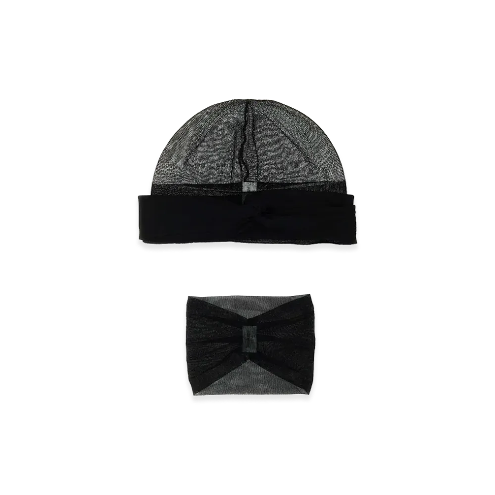Saint Laurent Women's Viscose Hat, Headband And Choker Set "Black"